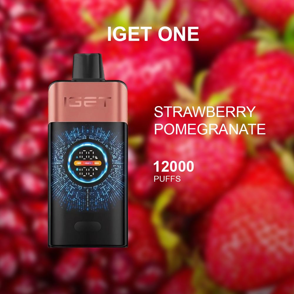 IGET ONE STRAWBERRY POMEGRANATE - 12000 PUFFS — image 1