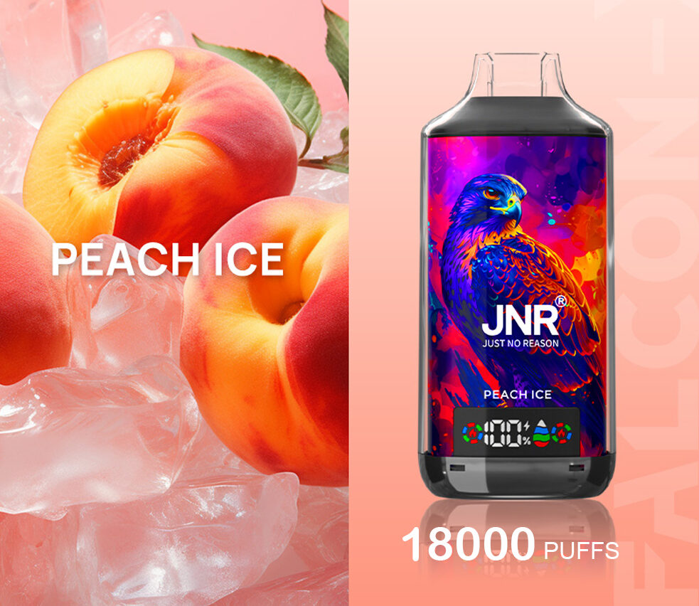 JNR FALCON -X PEACH ICE - 18000 PUFFS — image 1