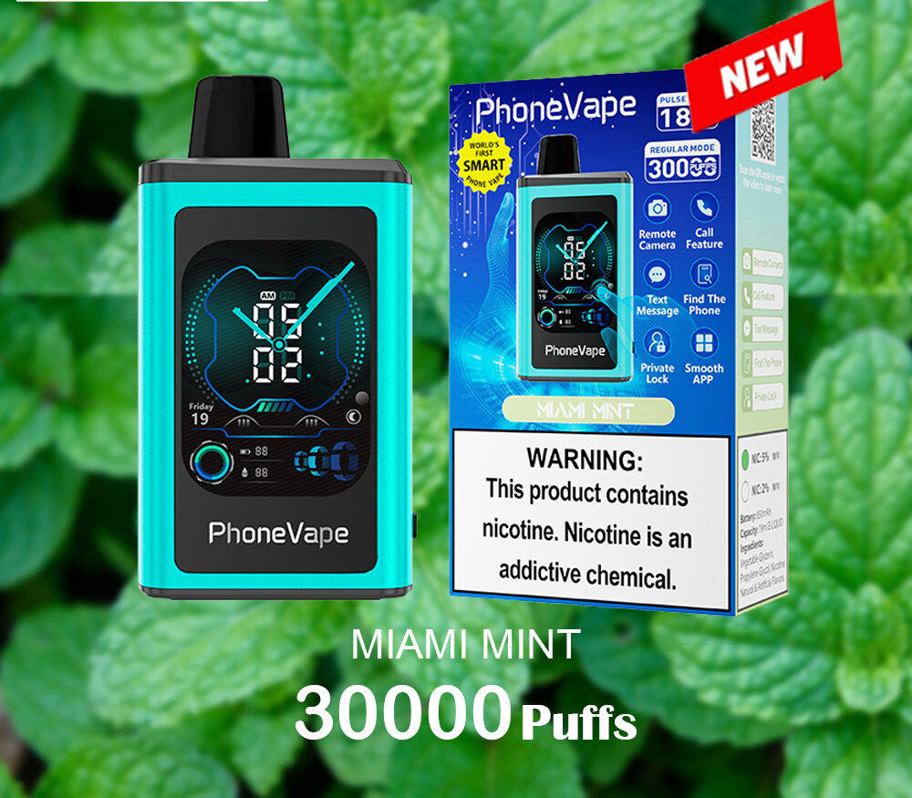 JNR PhoneVape MIAMI MINT - 30000 PUFFS — image 1
