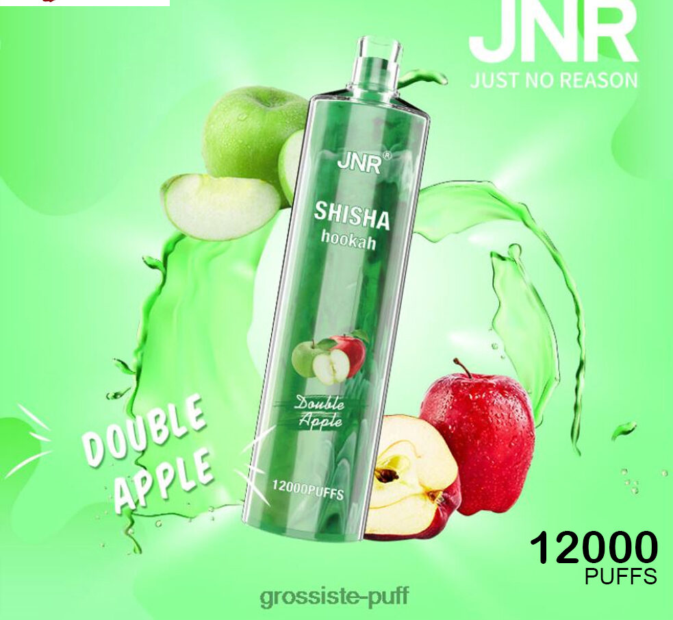 JNR SHISHA HOOKAH - DOUBLE APPLE - 12000 PUFFS — image 1