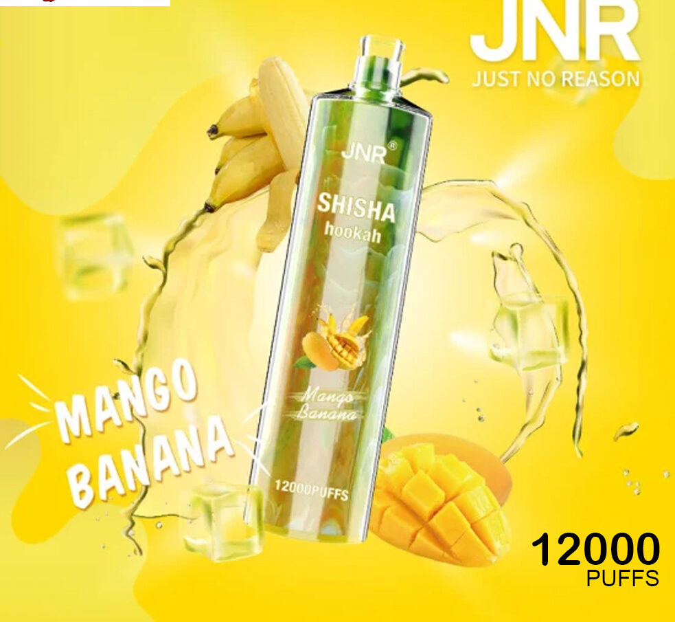 JNR SHISHA HOOKAH - MANGO BANANA - 12000 PUFFS — image 1