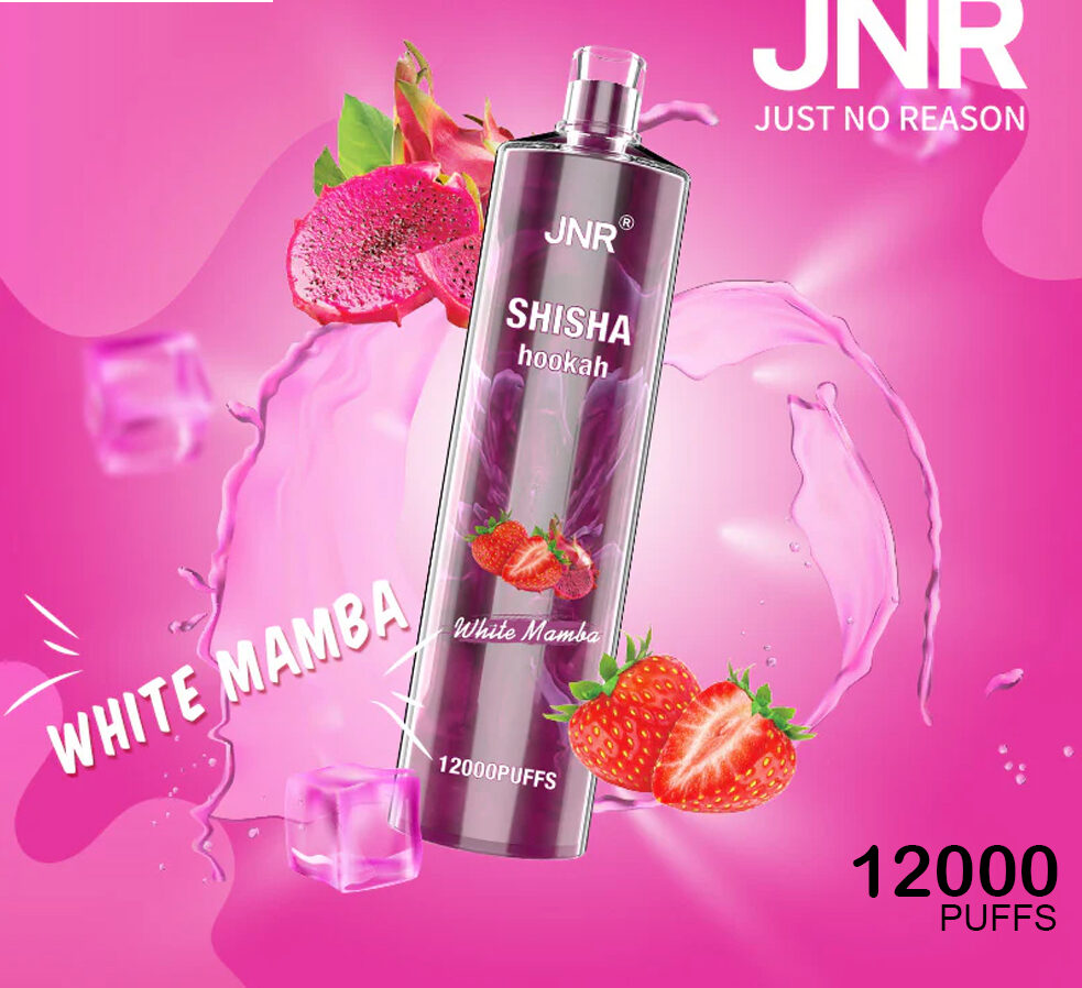 JNR SHISHA HOOKAH - WHITE MAMBA - 12000 PUFFS — image 1