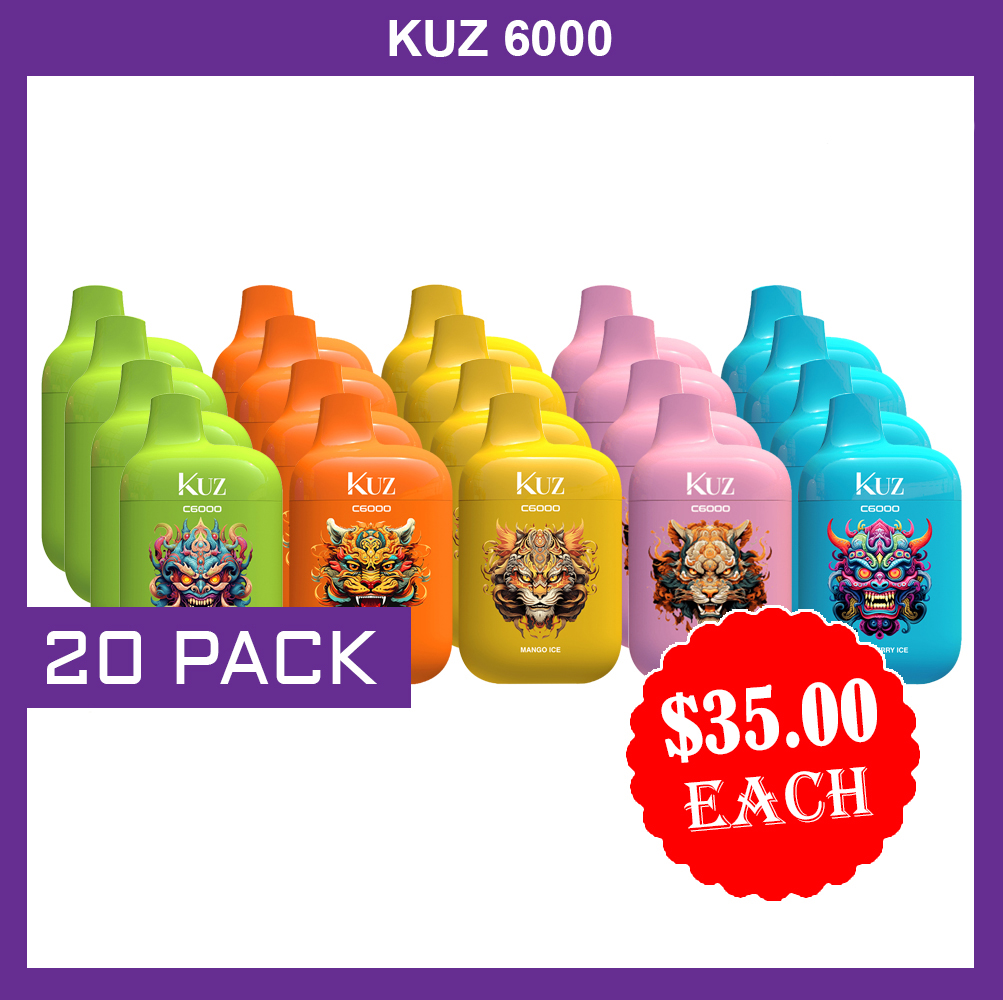 KUZ – 6000 PUFFS - 20 PACK — image 1