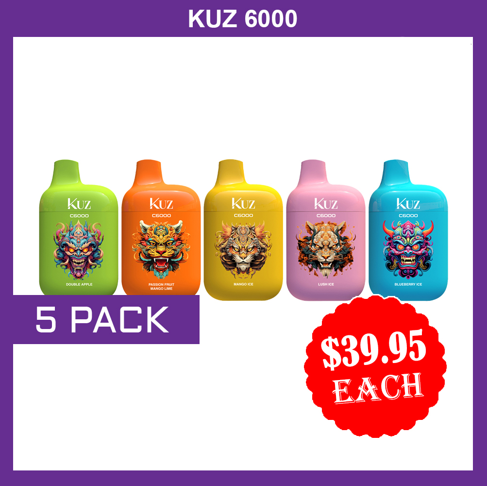 KUZ – 6000 PUFFS - 5 PACK — image 1