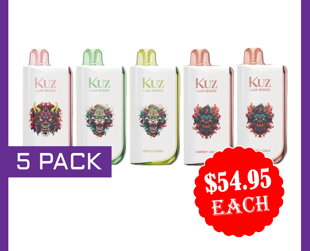 KUZ LUX 9000 PUFFS - 5 PACK — image 1
