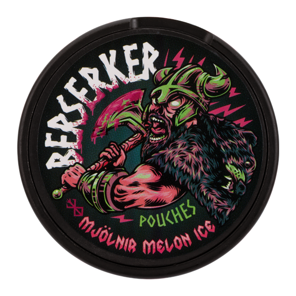 Mjolnir Melon Ice BERSERKER Caffeine Pouches — image 1