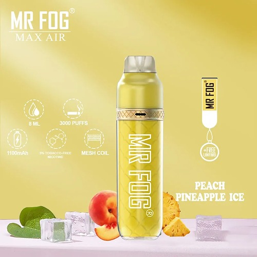 MR FOG PEACH PINEAPPLE ICE - 3600 PUFFS — image 1