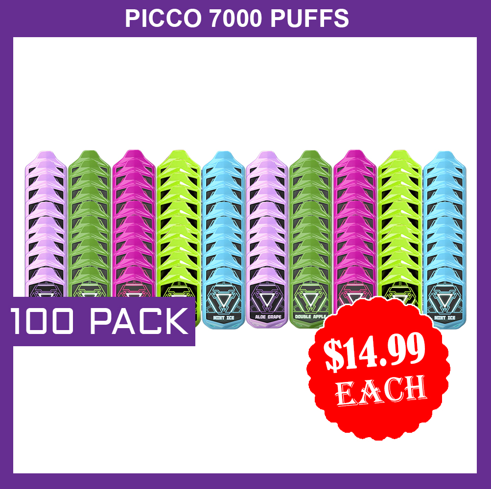 PICCO 7000 PUFFS - 100 PACK — image 1