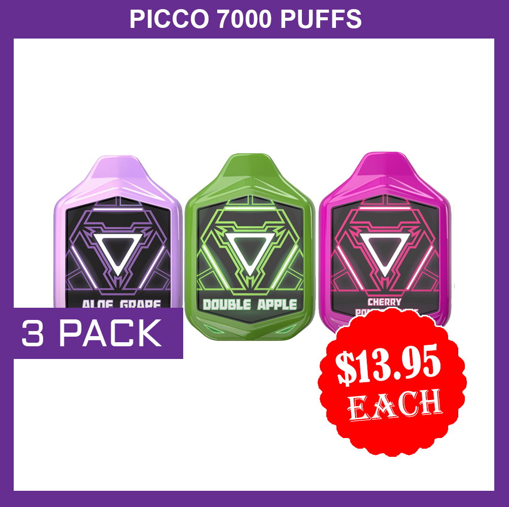 PICCO 7000 PUFFS - 3 PACK — image 1