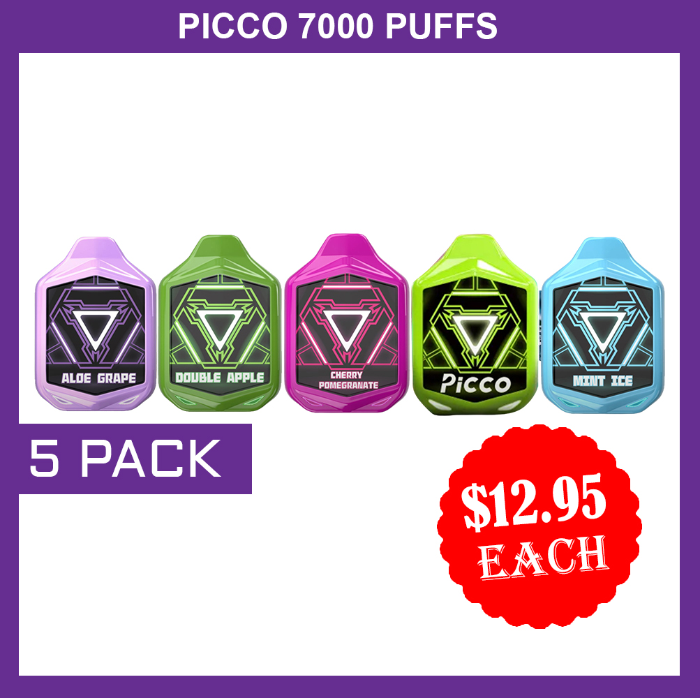 PICCO 7000 PUFFS - 5 PACK — image 1