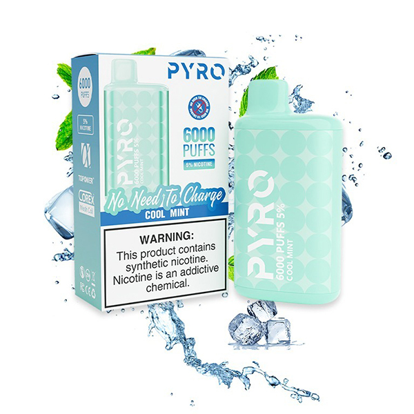 PYRO 6000 Puffs Cool Mint — image 1