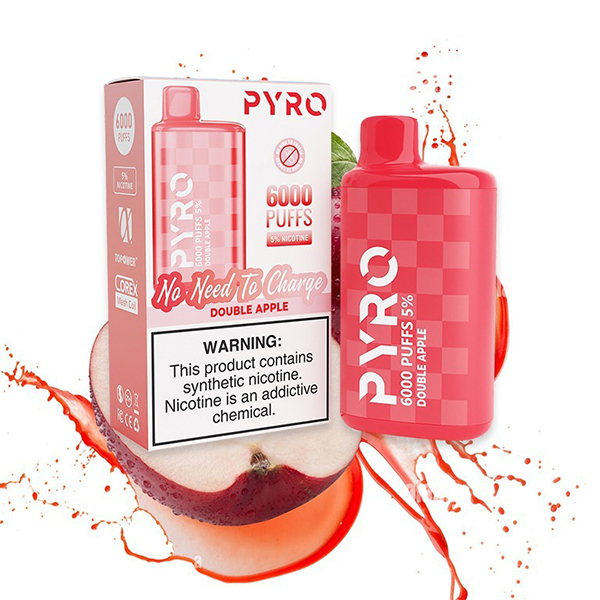PYRO 6000 Puffs Double Apple — image 1