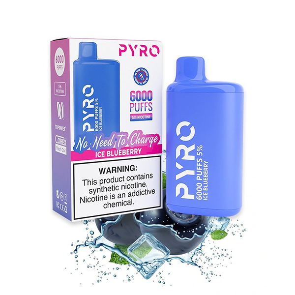PYRO 6000 Puffs Ice Blueberry — image 1