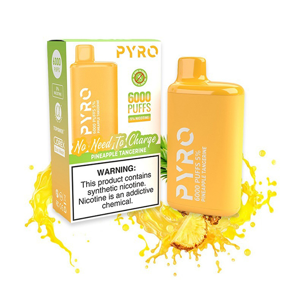PYRO 6000 Puffs Pineapple Tangerine — image 1