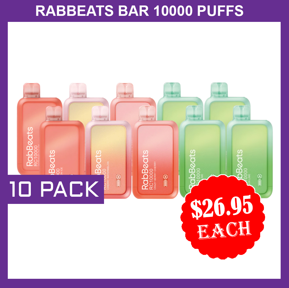 RABBEATS 10000 PUFFS - 10 PACK — image 1