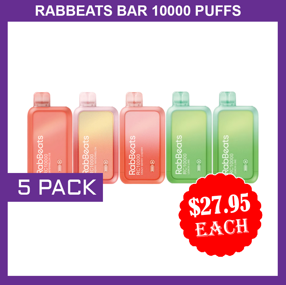RABBEATS 10000 PUFFS - 5 PACK — image 1