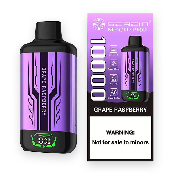 SEREIN MECH-PRO 10000 Puffs Grape Raspberry — image 1