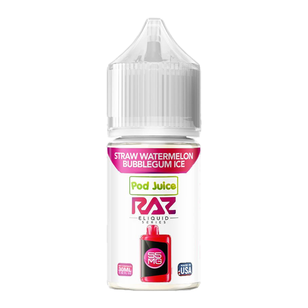 Straw Watermelon Bubblegum Ice RAZ X Pod Juice — image 1