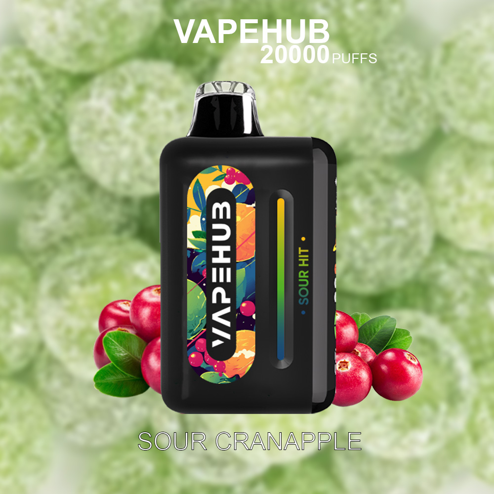 VAPEHUB SOUR CRANAPPLE - 20000 PUFFS — image 1