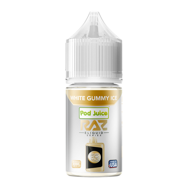 White Gummy Ice RAZ X Pod Juice — image 1