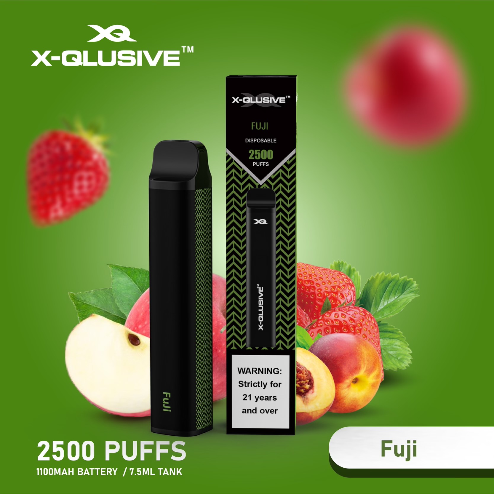 X-QLUSIVE FUJI – 2500 PUFFS — image 1