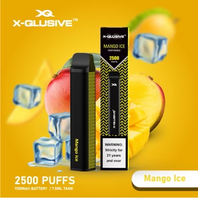 X-QLUSIVE MANGO ICE – 2500 PUFFS — image 1