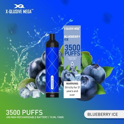X-QLUSIVE MEGA BLUEBERRY ICE – 3500 PUFFS — image 1