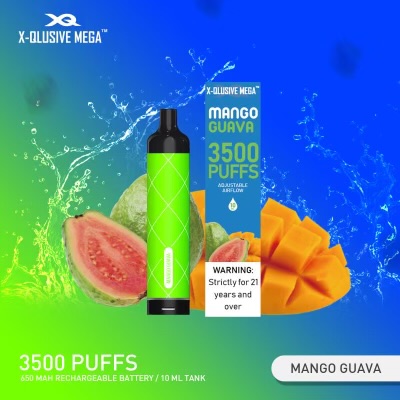X-QLUSIVE MEGA MANGO GUAVA – 3500 PUFFS — image 1