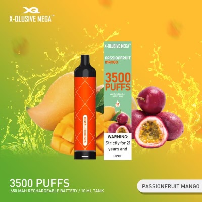 X-QLUSIVE MEGA PASSIONFRUIT MANGO – 3500 PUFFS — image 1