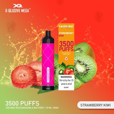 X-QLUSIVE MEGA STRAWBERRY KIWI – 3500 PUFFS — image 1