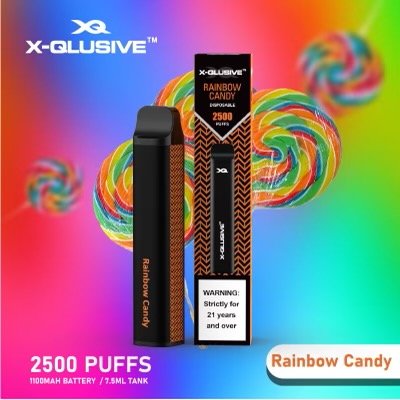 X-QLUSIVE RAINBOW CANDY – 2500 PUFFS — image 1