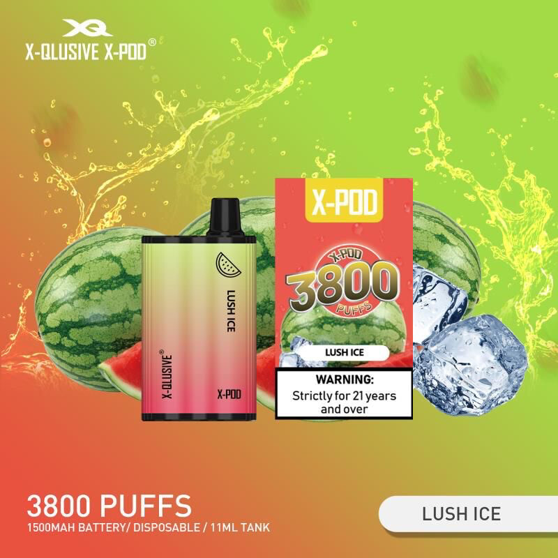 X-QLUSIVE X-POD LUSH ICE – 3800 PUFFS — image 1