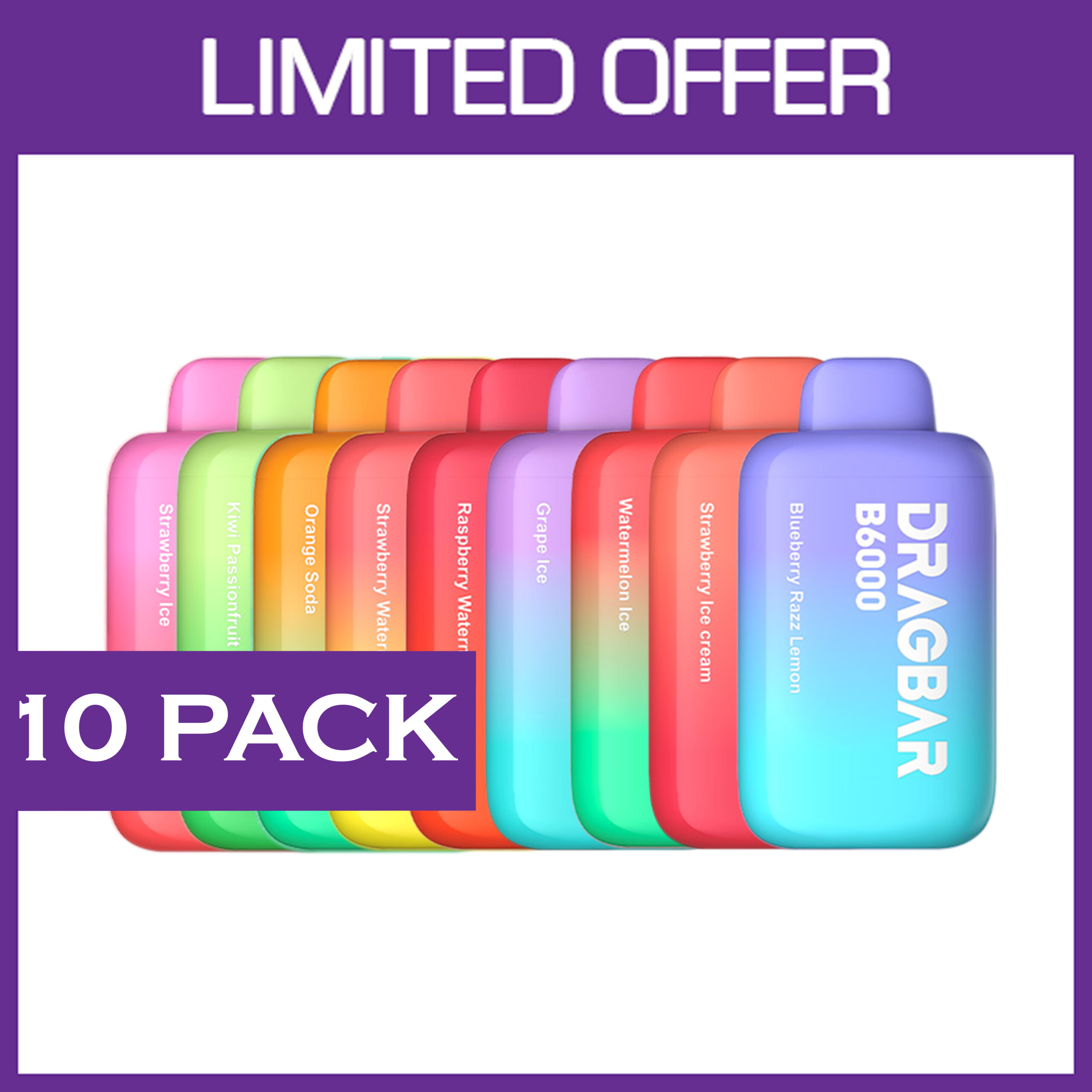 ZOOVOO DRAGBAR - 6000 PUFFS - 10 PACK — image 1