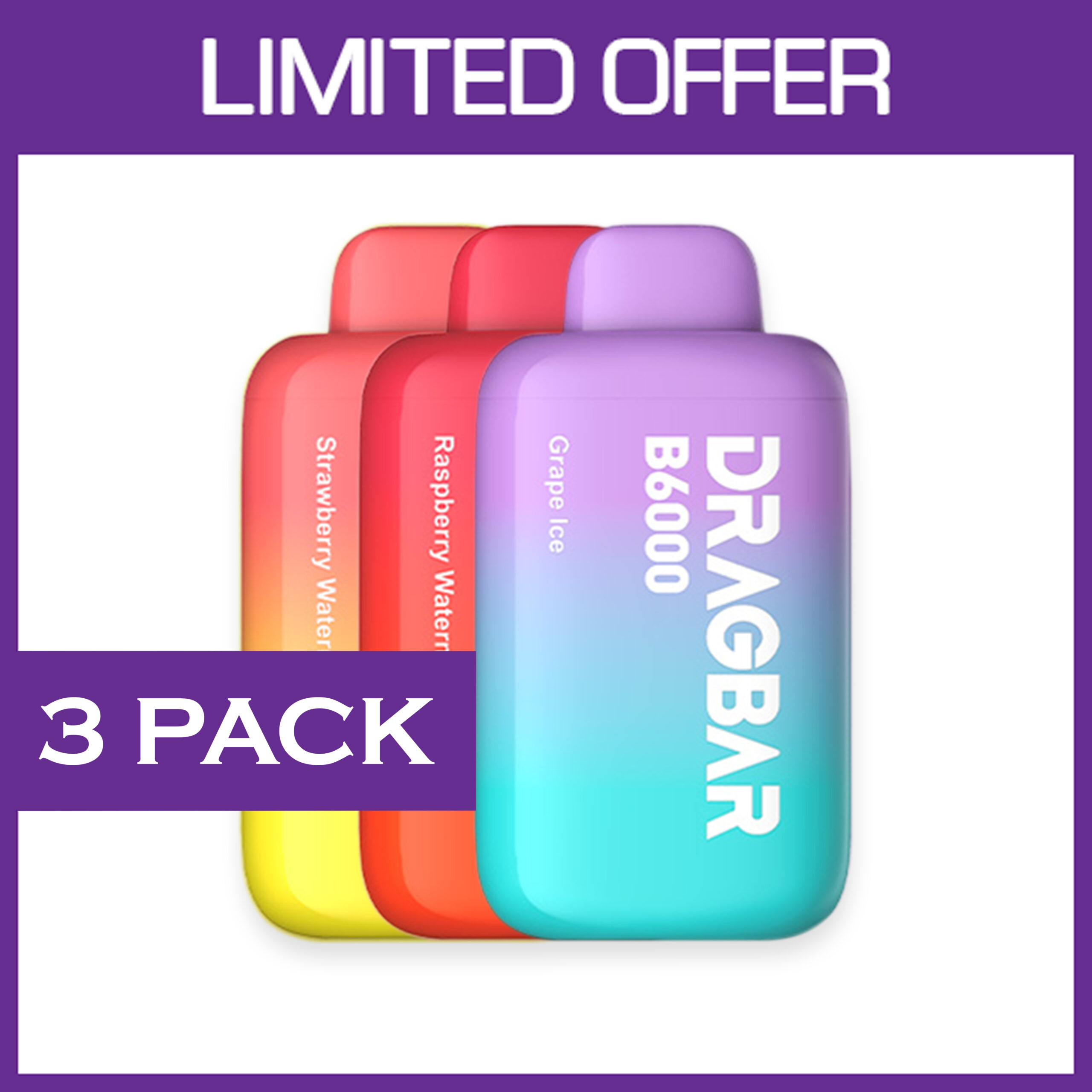 ZOOVOO DRAGBAR - 6000 PUFFS - 3 PACK — image 1